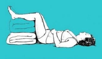 postura durante a exacerbação da osteocondrose torácica